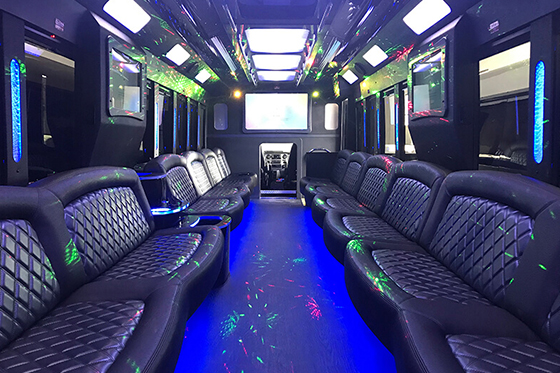 43-passenger party bus
